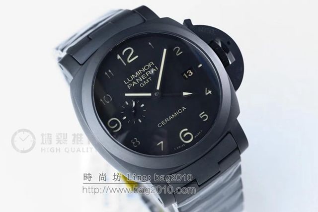 Panerai手錶 VS沛納海黑武士438 升級V2 全黑機芯 超級夜光 沛納海高端男表 沛納海機械男士腕表  hds1290